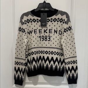Weekend Max Mara Black and White Sweater